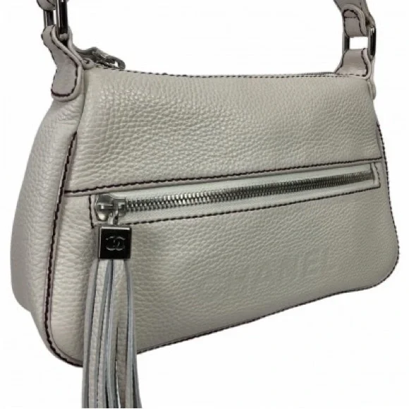 EUC! Authentic vintage Chanel embossed pebble leather bag - Picture 12 of 16